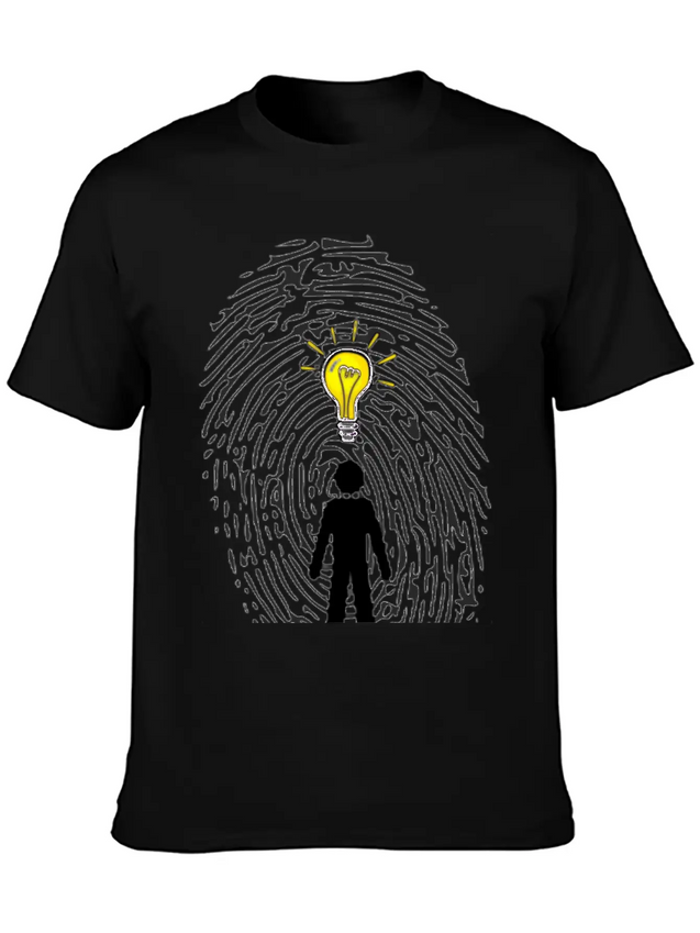 "You Are Unique Just As Your Fingerprints" Breathable Soft Cotton T-Shirt – Timeless Casual Look