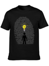 "You Are Unique Just As Your Fingerprints" Breathable Soft Cotton T-Shirt – Timeless Casual Look