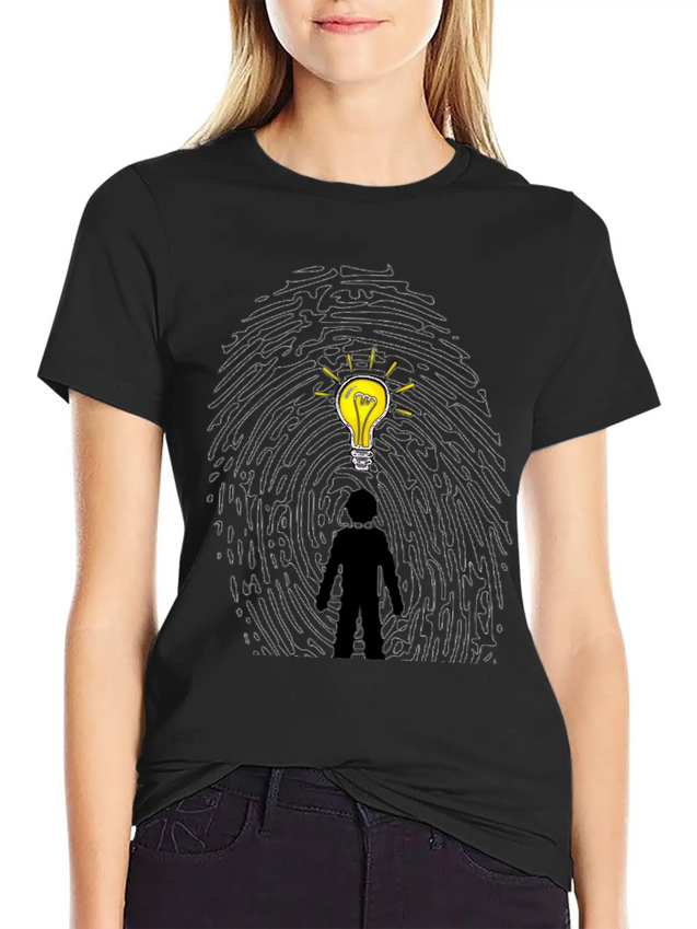 "You Are Unique Just As Your Fingerprints" Breathable Soft Cotton T-Shirt – Timeless Casual Look