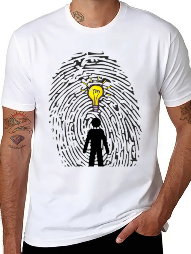 "You Are Unique Just As Your Fingerprints" Breathable Soft Cotton T-Shirt – Timeless Casual Look