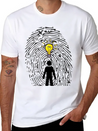 "You Are Unique Just As Your Fingerprints" Breathable Soft Cotton T-Shirt – Timeless Casual Look